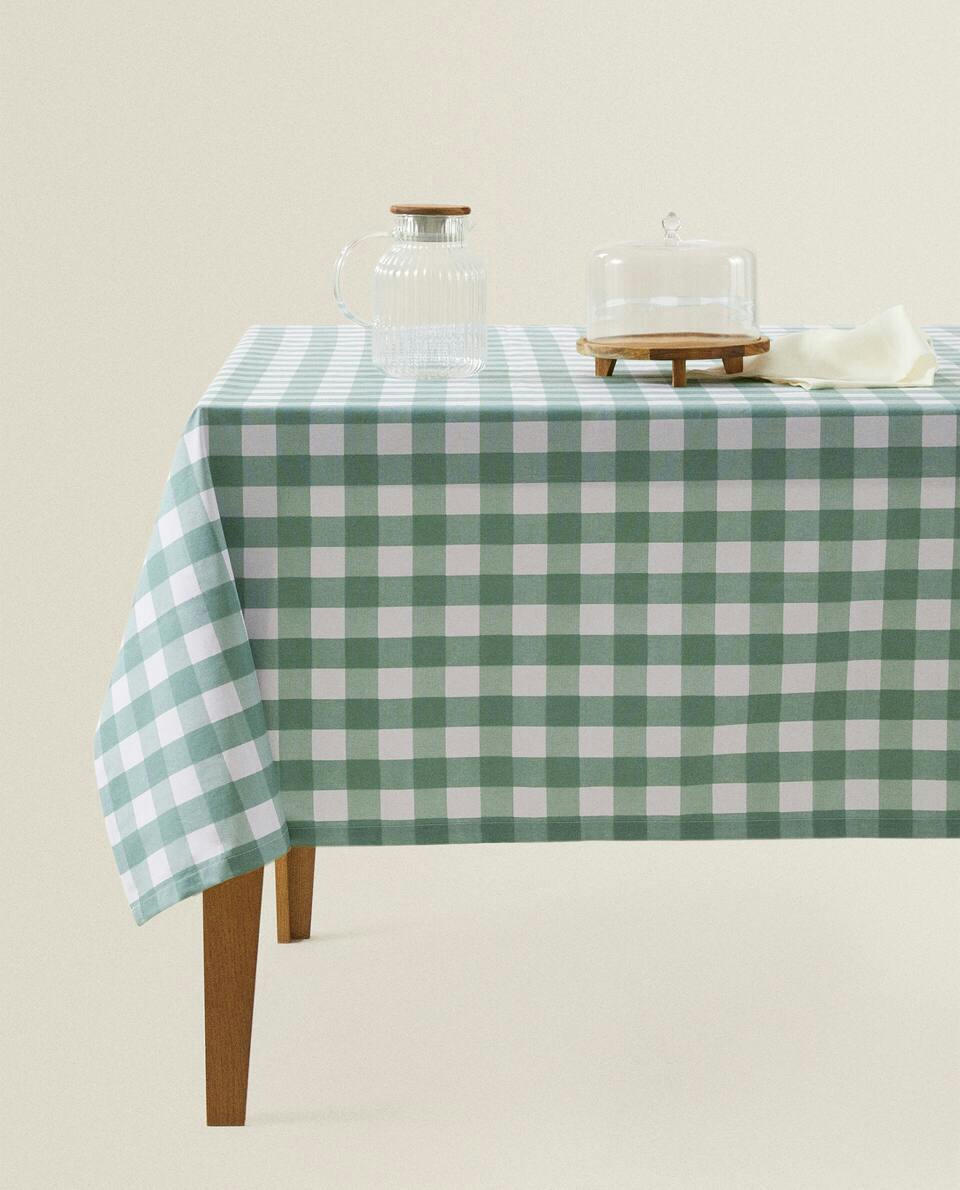 TOALHA DE MESA XADREZ DE RESINA