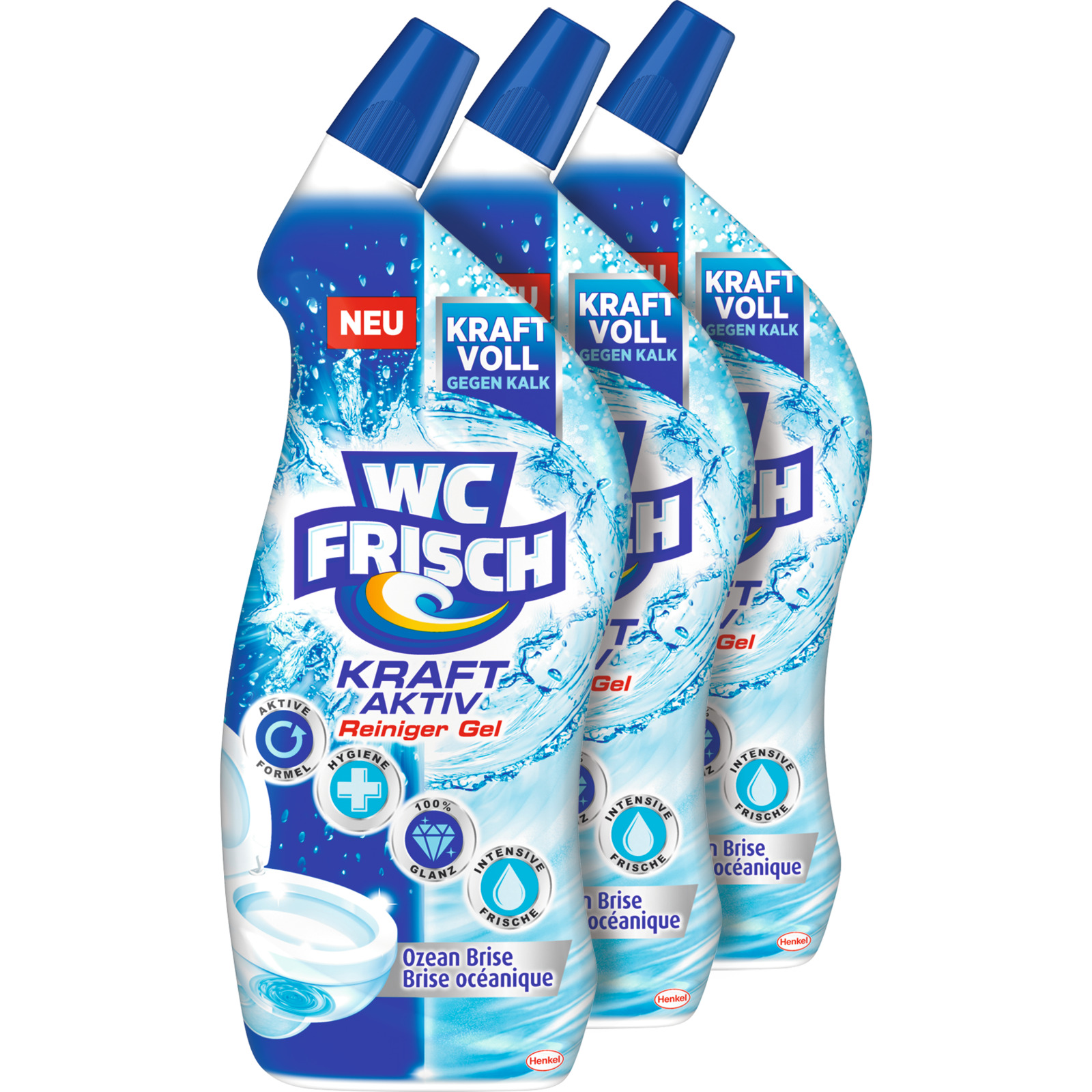 WC Frisch WC-Gel Ozean Brise 3x750ml