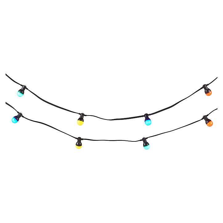 Guirlandes lumineuses LED intégrée Barnaby IP44 GoodHome Multicolore 10m