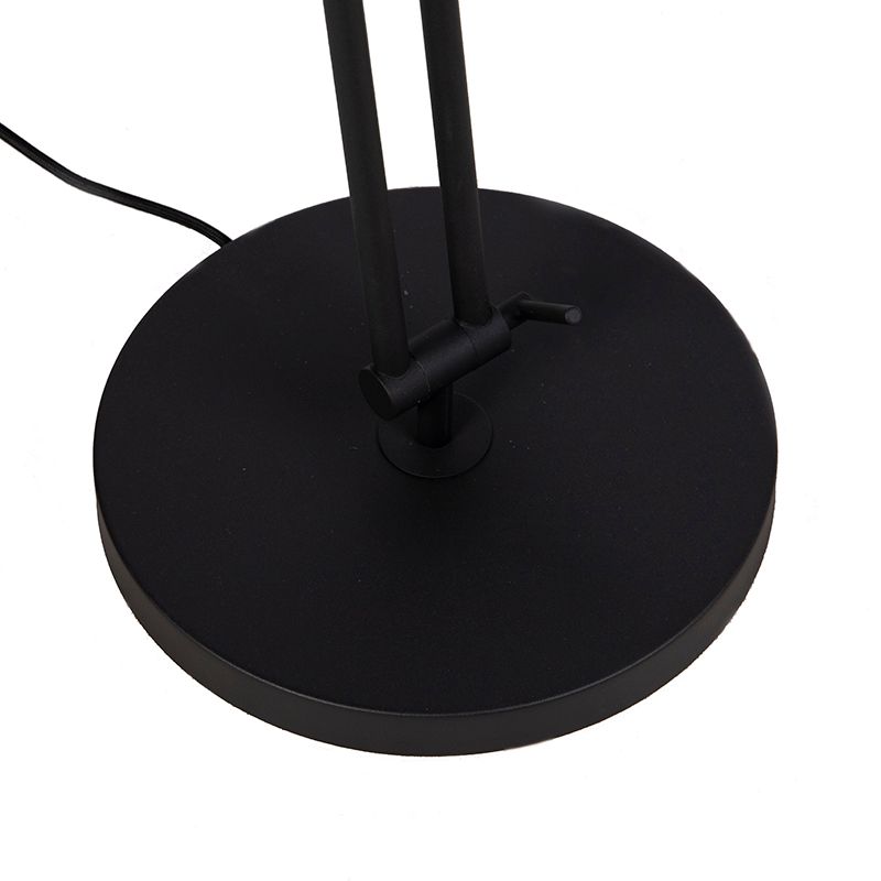 Retro vloerlamp zwart draai- en kantelbaar - Chappie