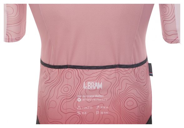 Maillot Manches Courtes LeBram Grand Ballon Rouge Coupe Aéro