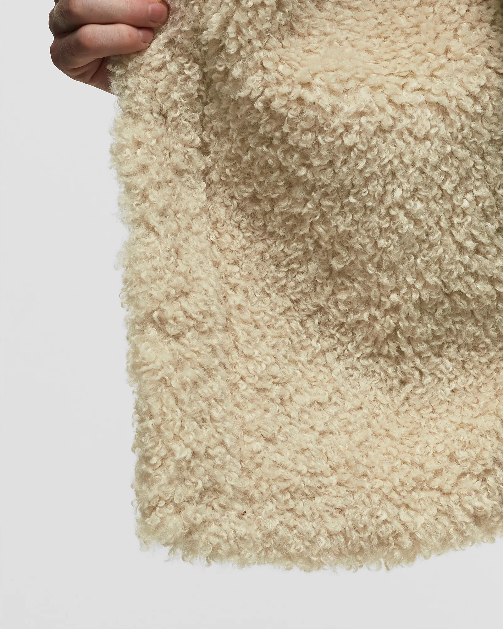 AMI Paris TRUCKER JACKET LINED WITH SYNTHETIC FUR