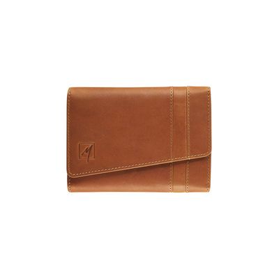 Porte-monnaie compact Florence - cognac - label M