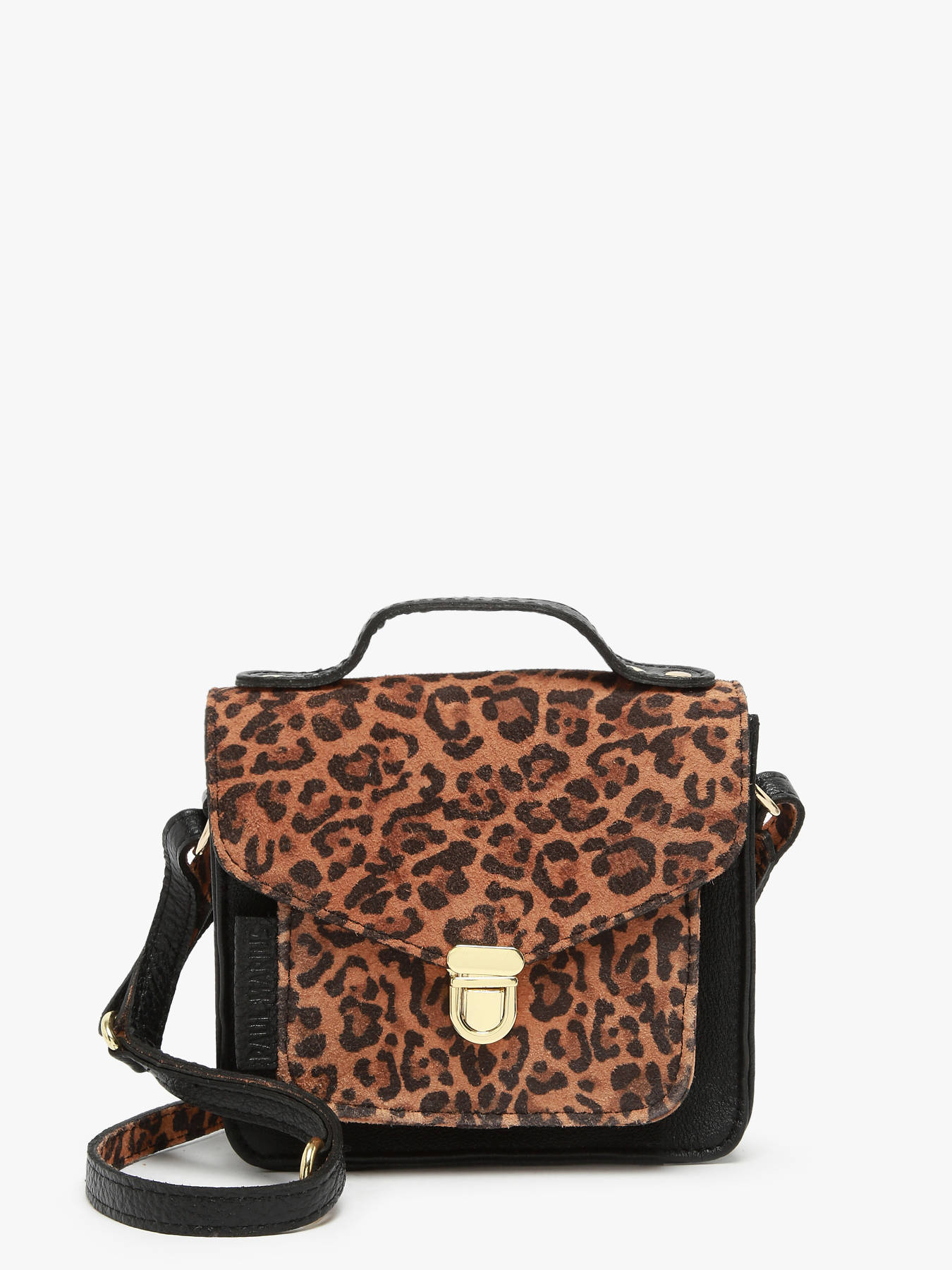 Sac bandoulire Leopard cuir PAUL MARIUS