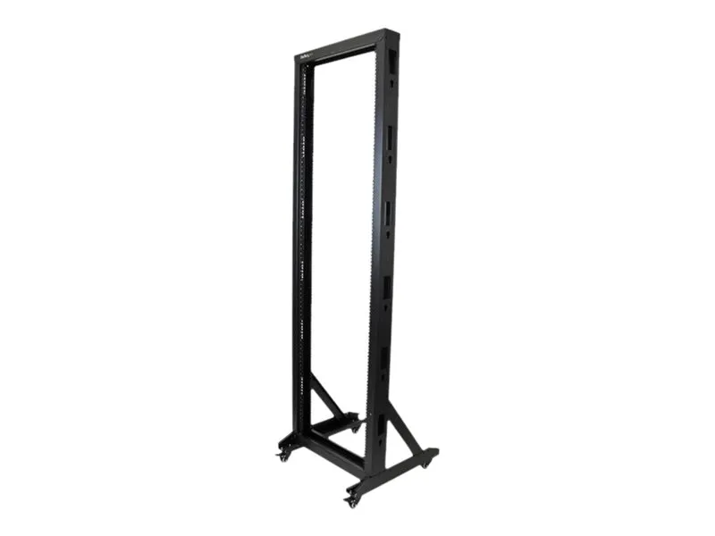 StarTech.com 42U Mobile Open Frame Network Rack with Wheels- 663lbs - 2 Post 19