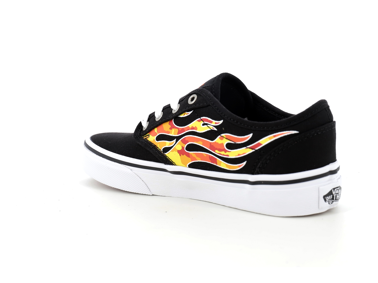 Vans-YT ATWOOD FLAME CAMO Matières combinées Noir Orange