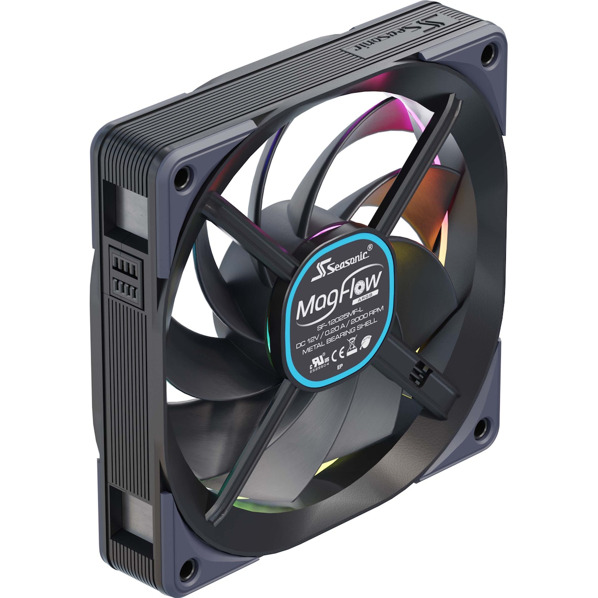 Seasonic MagFlow ARGB vifte (sett med 1 vifte)