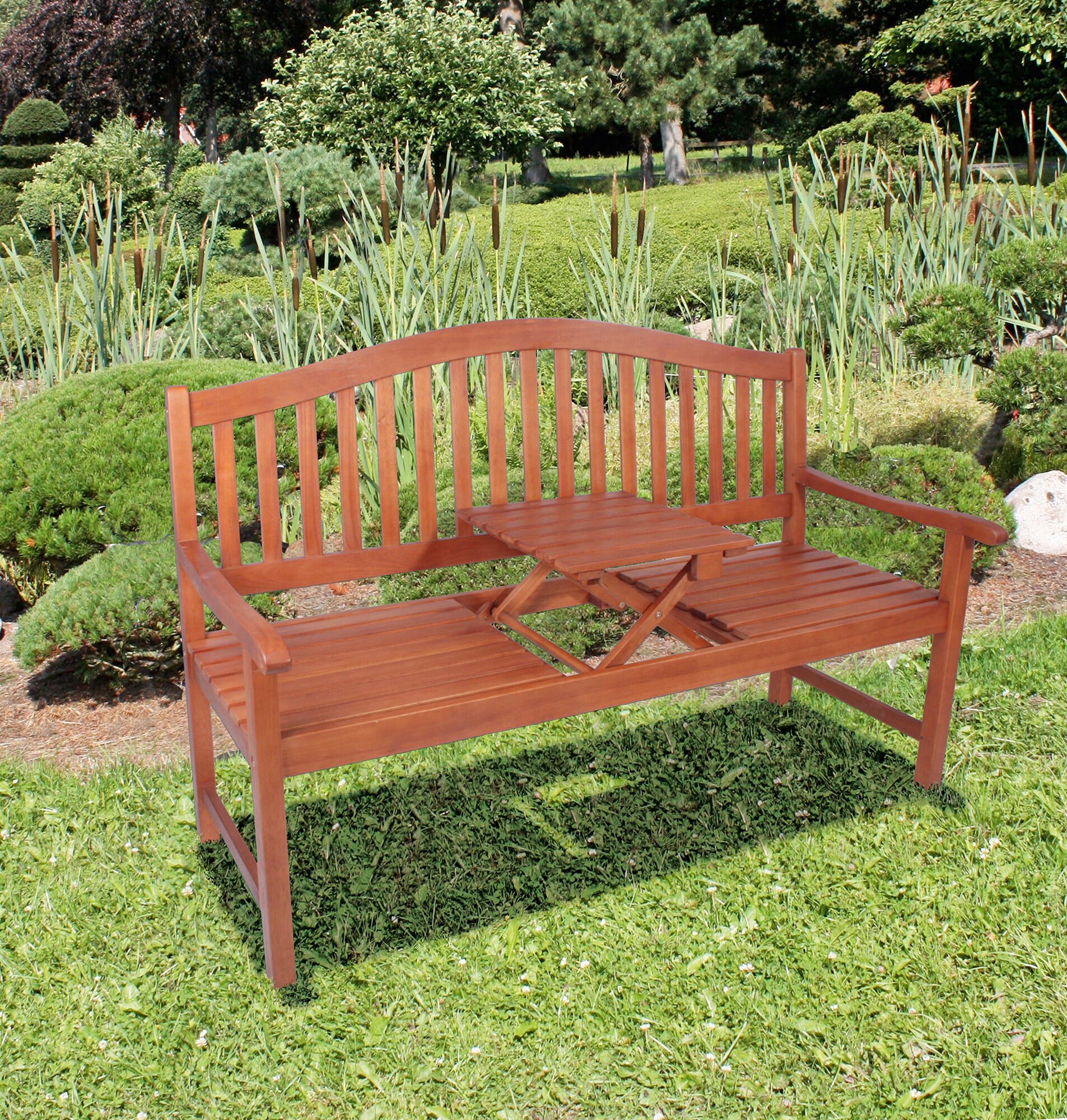 Garden Pleasure Bank Phuket 3-Sitzer hochklappbarer Tisch