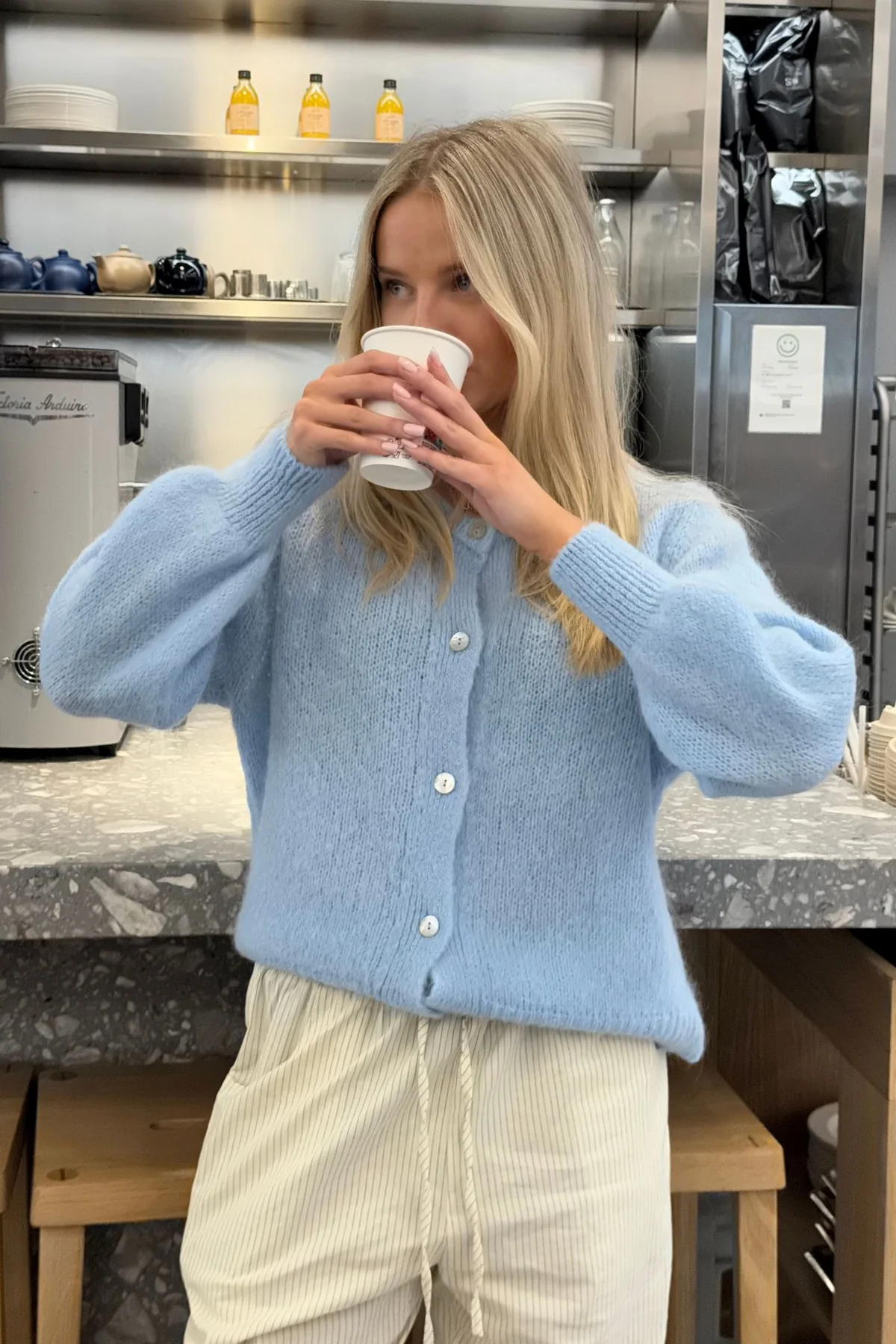 BYIC Idaic Cardigan lblue light blue