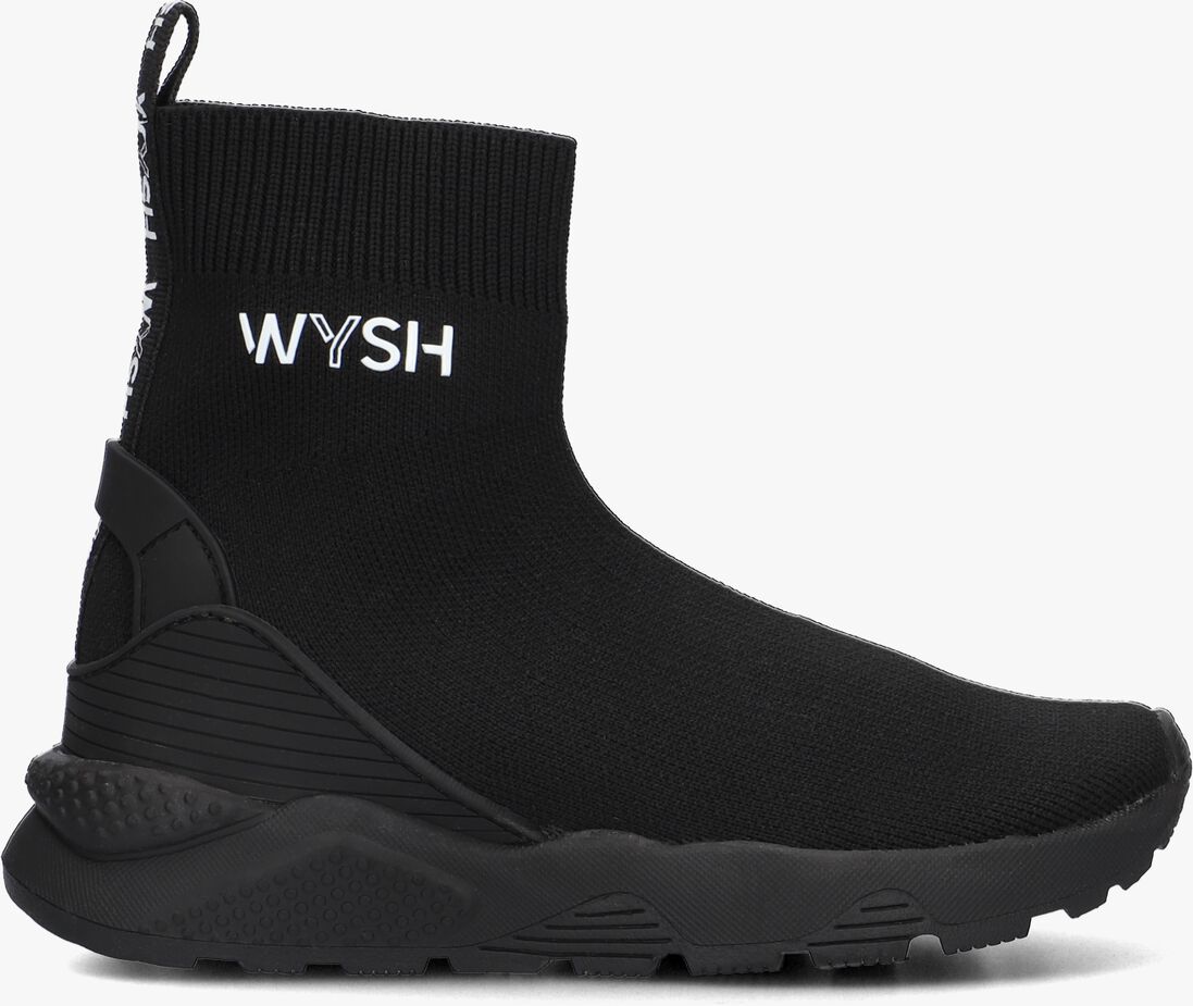 WYSH zwarte wysh hoge sneaker jaime