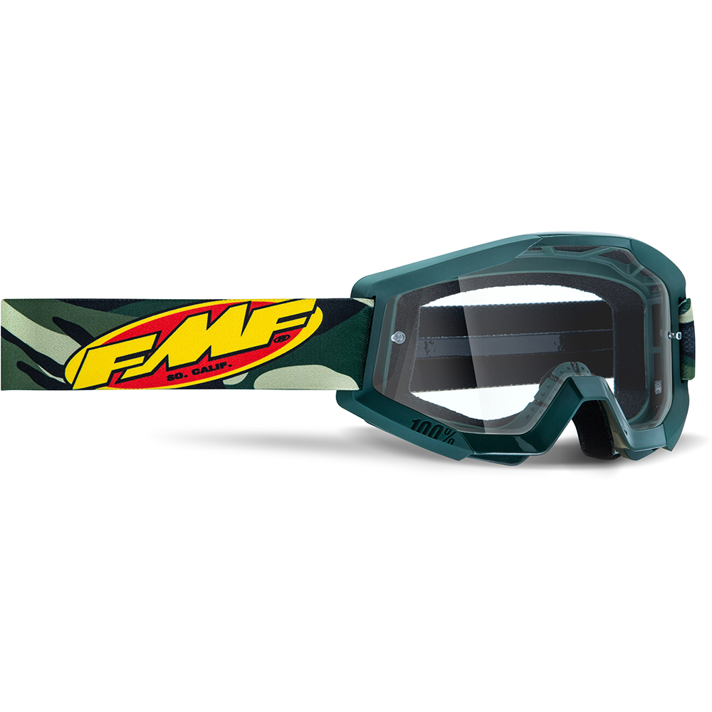 FMF Vision - Masque Powercore Assault Camouflage Vert / Transparent