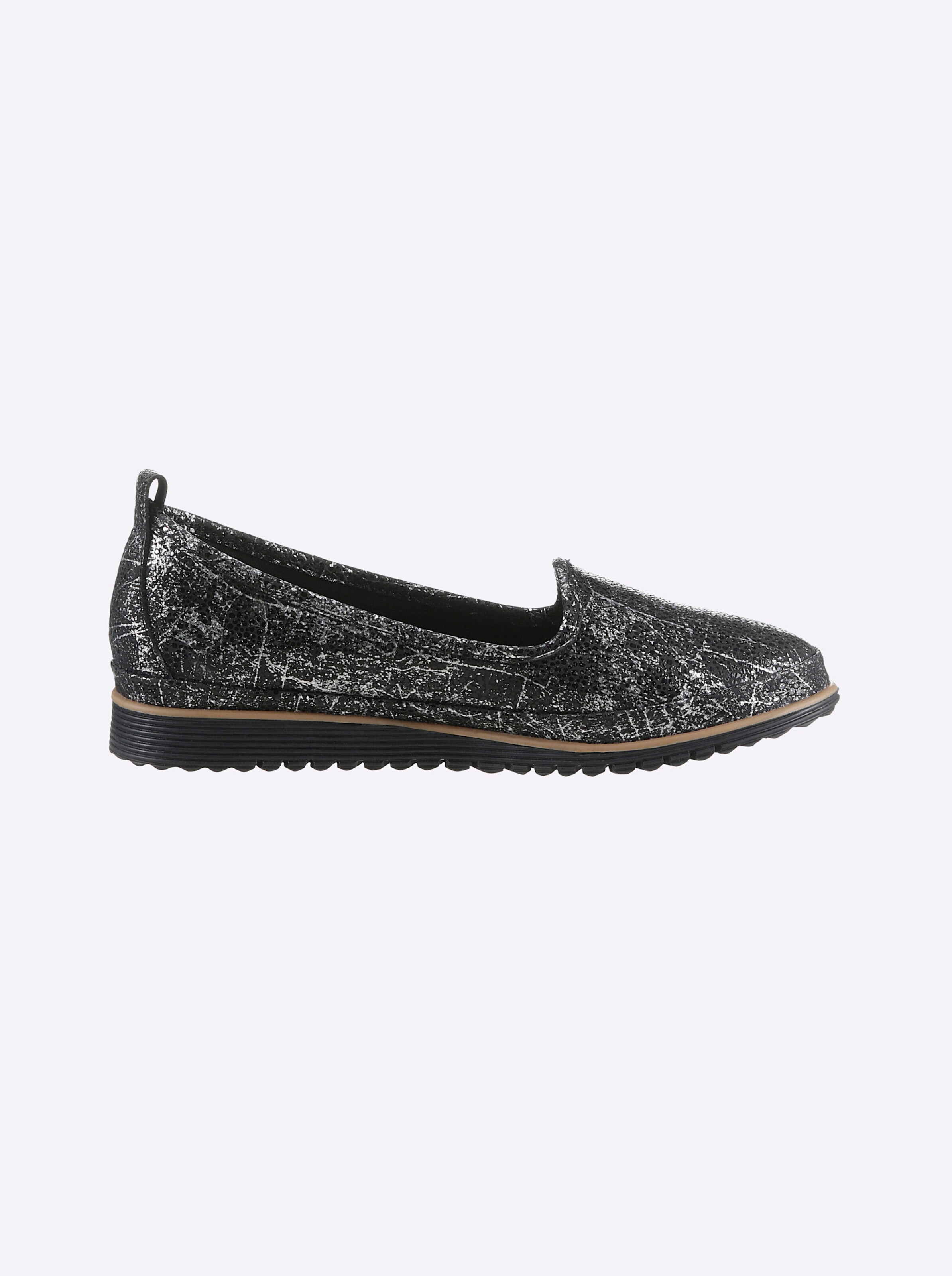 heine Slipper in schwarz