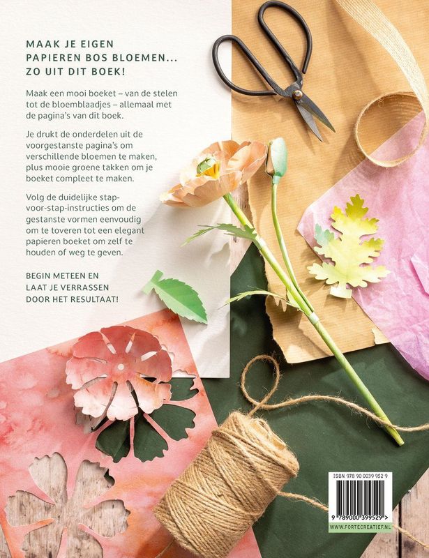 Boek - Maak je Eigen Papieren Bos Bloemen - Illustraties - Duidelijke Instructies