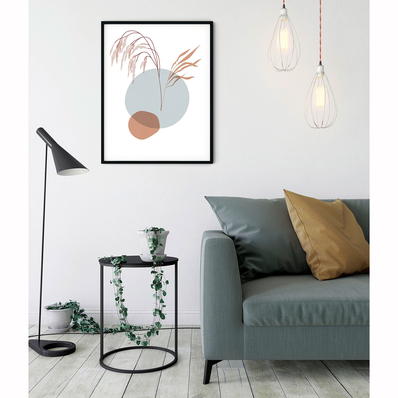Wandbild BOHEMIAN REEDBEDS- pastell - 50x70 cm
