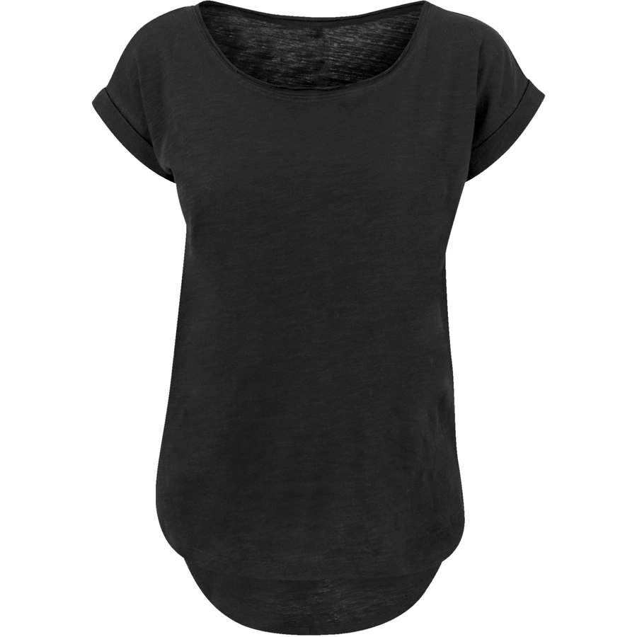 F4NT4STIC Long Cut T-Shirt Japan Flower schwarz