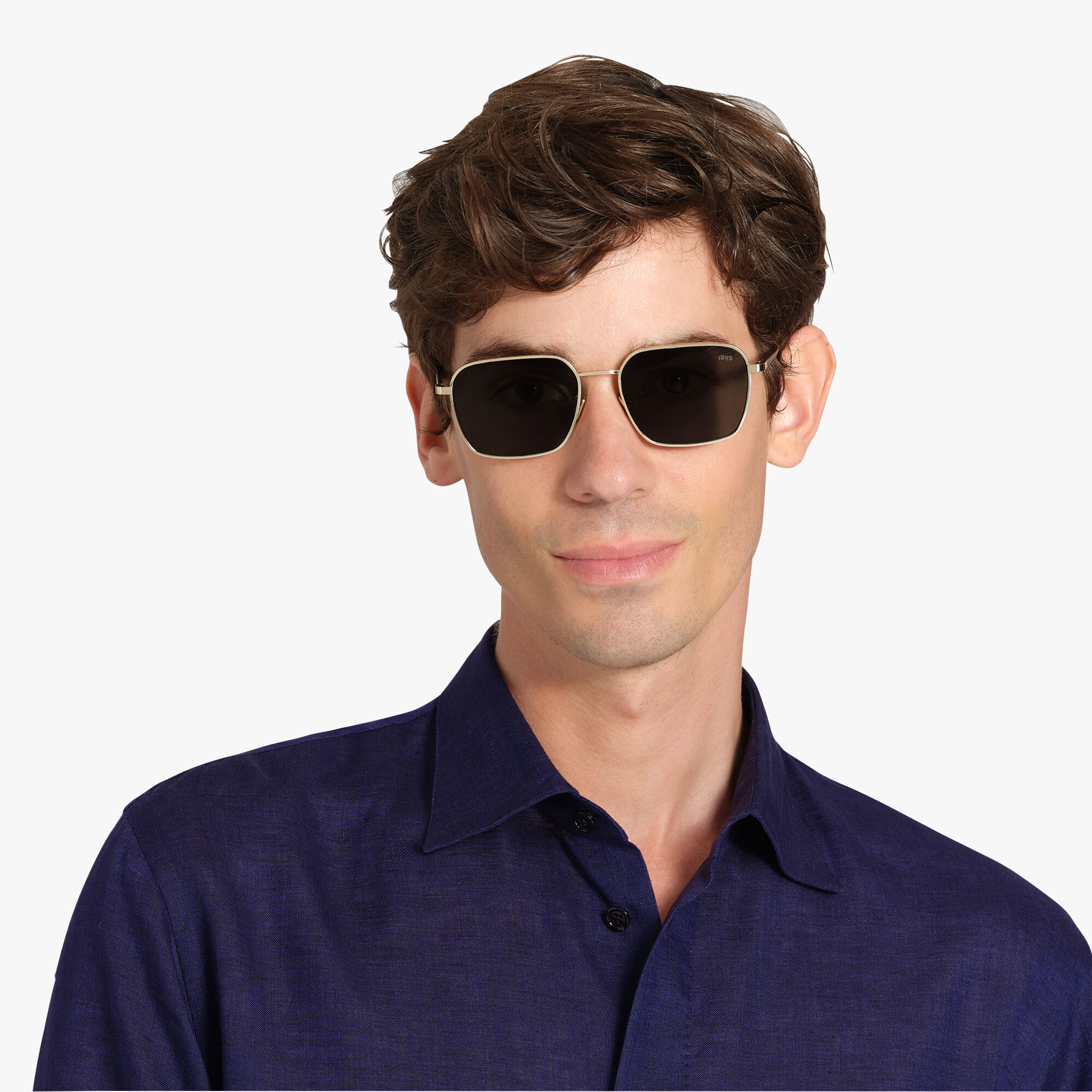 Lunettes De Soleil Mercury En Metal et Cuir