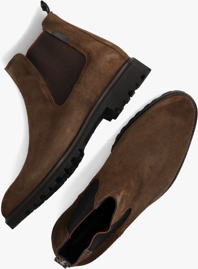 FLORIS VAN BOMMEL cognac floris van bommel chelsea boots sfm-60018