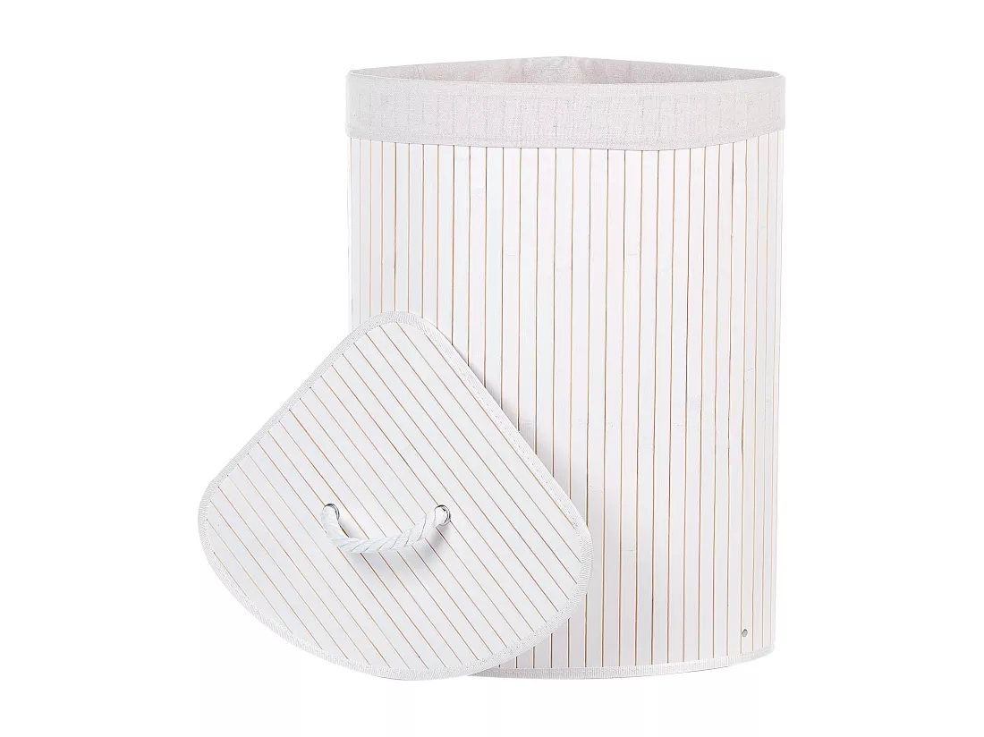 Panier en bambou blanc 60 cm MATARA