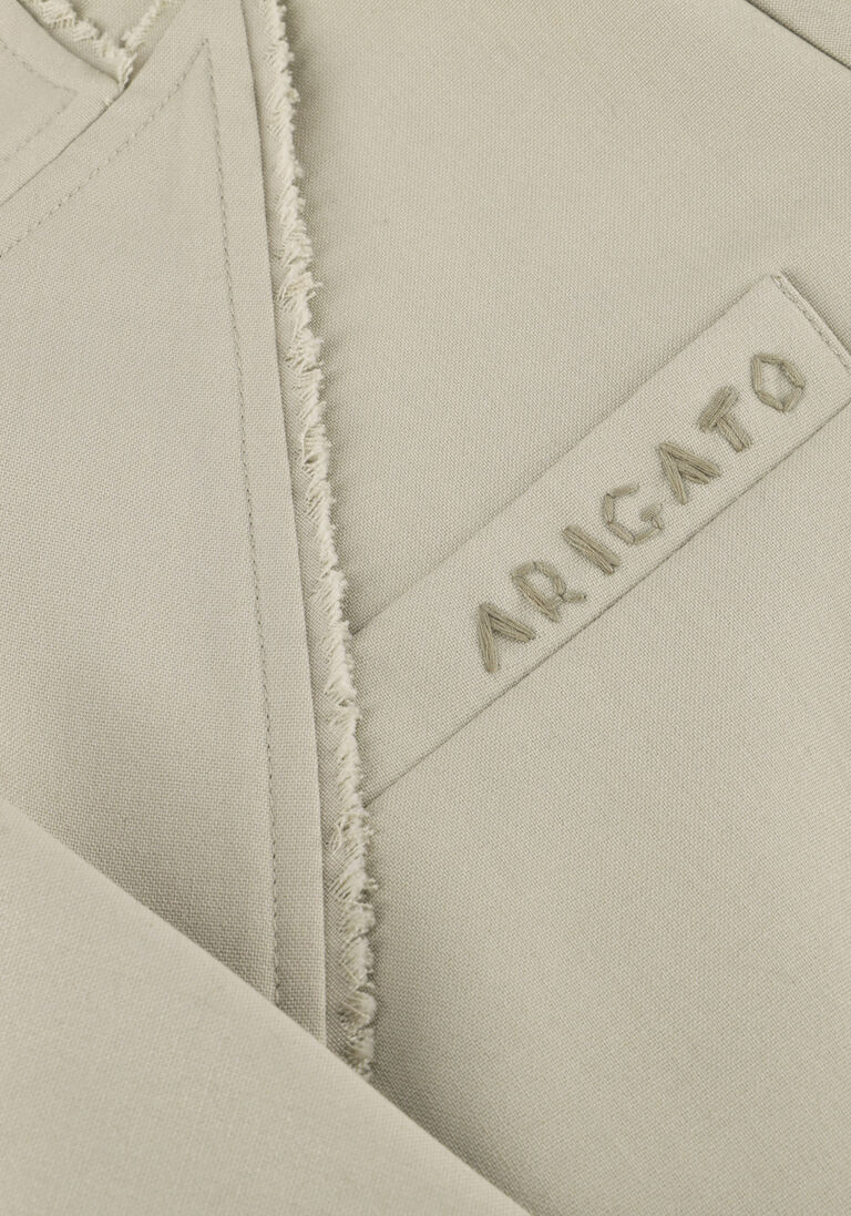 groene axel arigato blazer thea frayed blazer