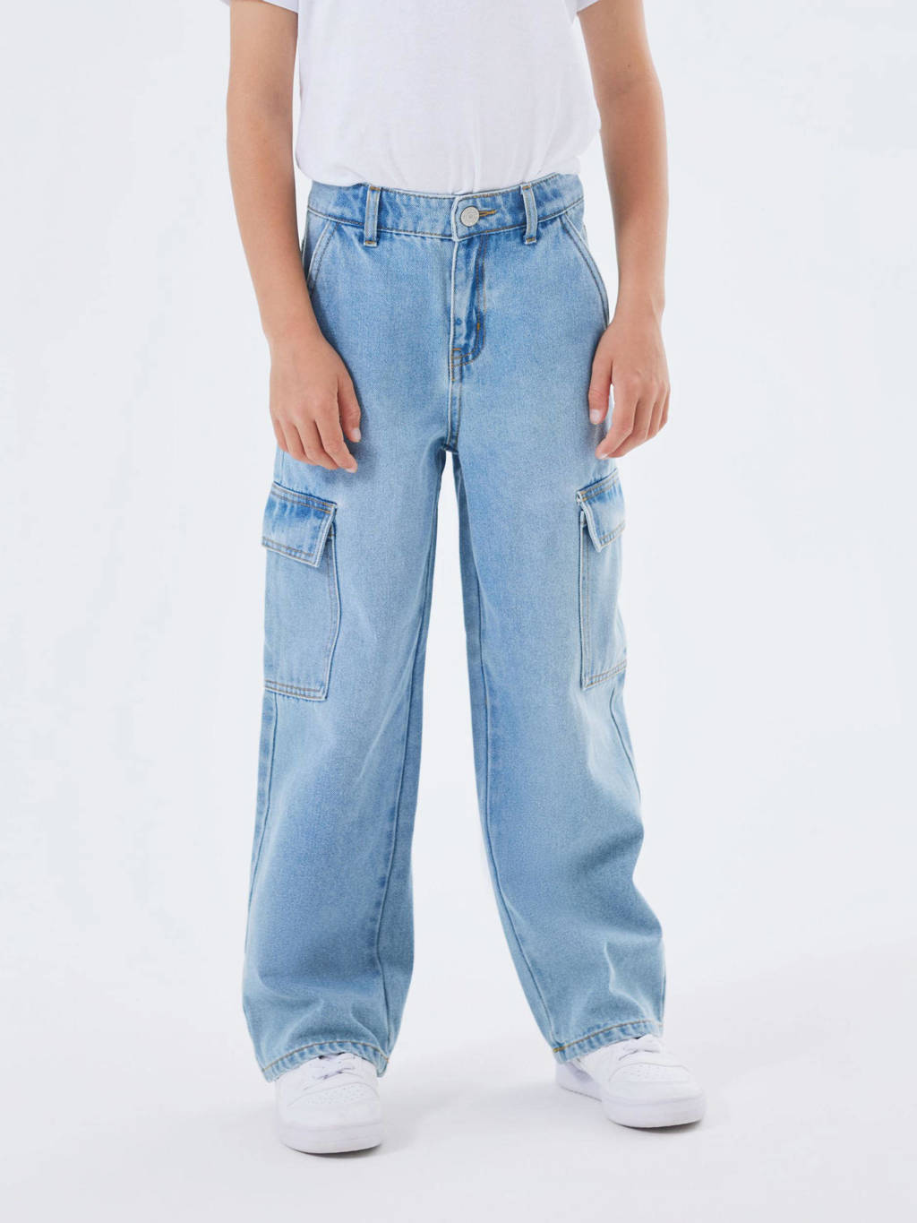 NAME IT wide leg jeans NKFROSE light blue denim