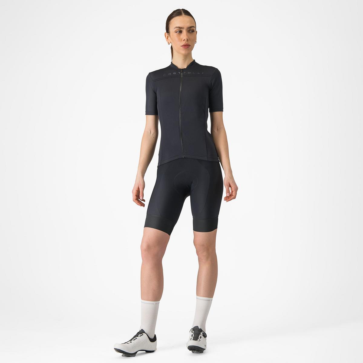 Castelli Anima 4 cykeltrøje light black dame