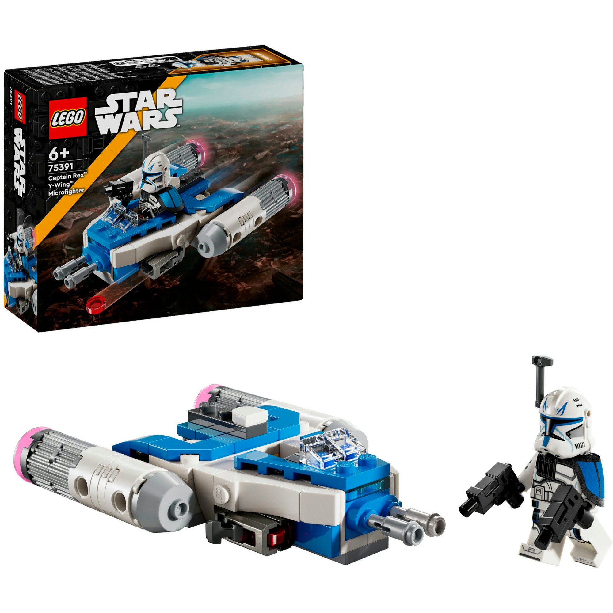 LEGO Konstruktionsspielzeug Star Wars Captain Rex Y-Wing Microfighter