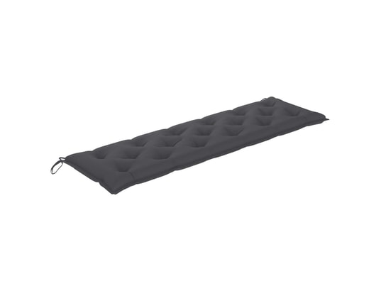 VIDAXL - Galette de chaise Coussin de banc de jardin anthracite 180x50x7 cm tissu