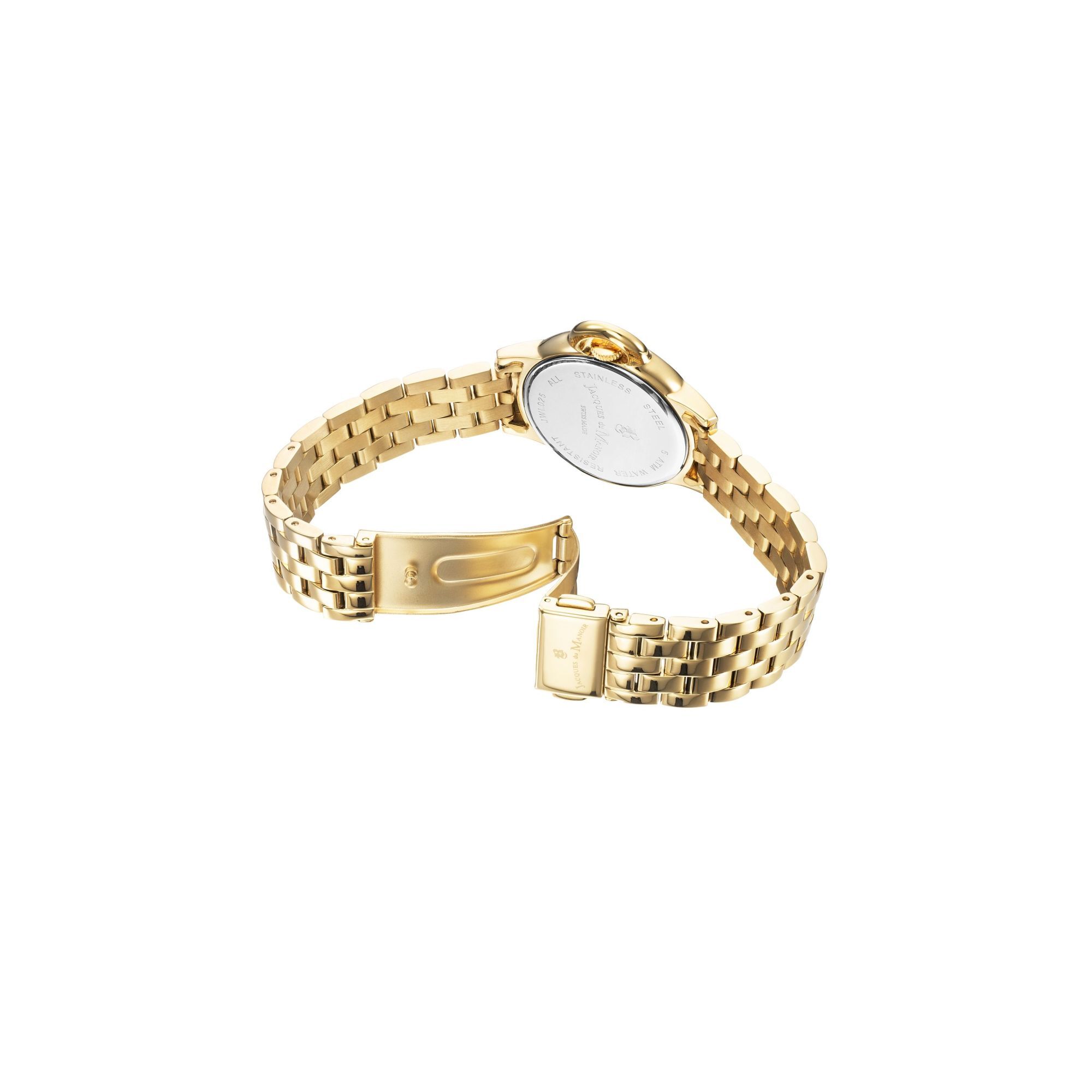 Jacques du Manoir Damen Armbanduhr Grace Edelstahl Gold platiert Quartz JWL02504