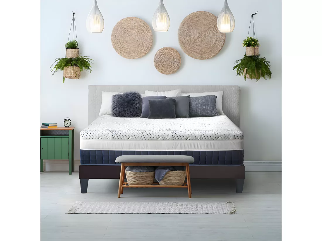 BELLECOUR LITERIE | Matelas CASTELLANE 140x190 cm | Mousse avec mémoire de forme