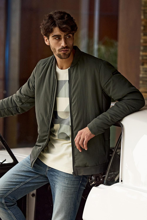 Cast Iron ecru heren t-shirt