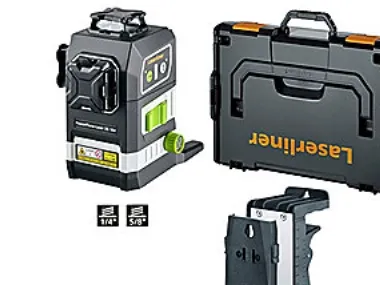 Laserline linielaser 3x360gr. - PowerPlane 3G multi 18V grøn laser, u/batt., lev. i kuffert