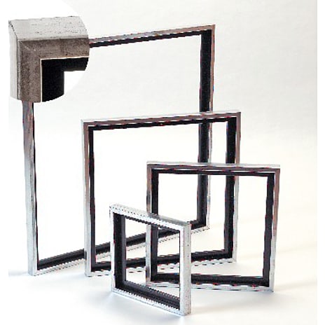 Svæveramme træ antik-silverlook 40 x 120 cm