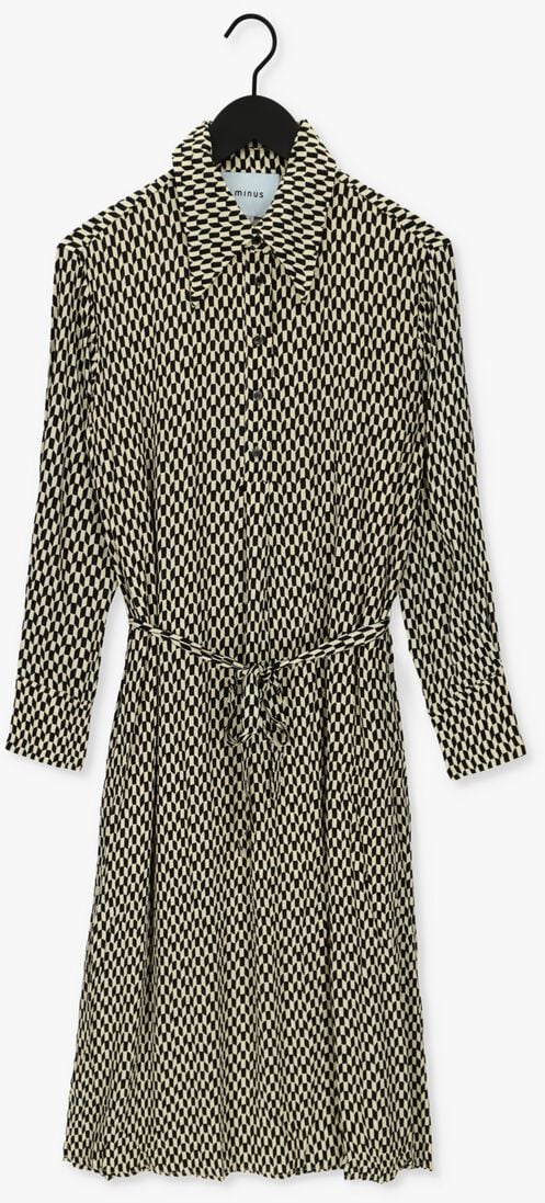 MINUS bruine minus mini jurk lasina shirtdress 3