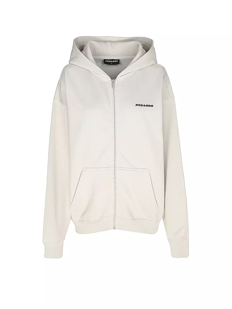 PEGADOR Sweatjacke CLARITA  hellgrau