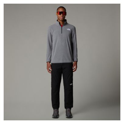 Polaire The North Face 100 Glacier 1/4 Zip Gris