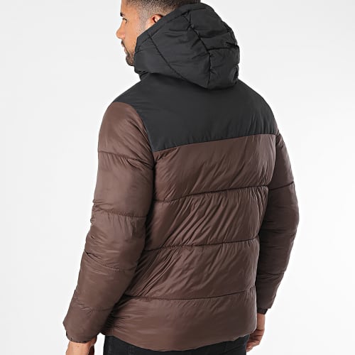 Doudoune Capuche Toby Marron Noir