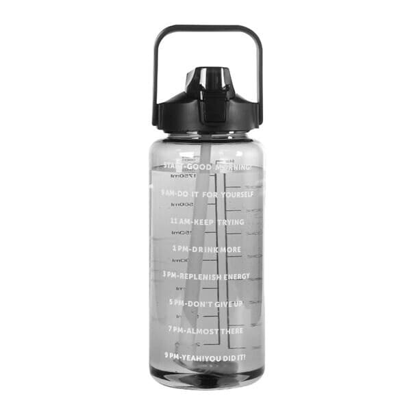 2 liters motivationsflaske med skema & tidspunkter
