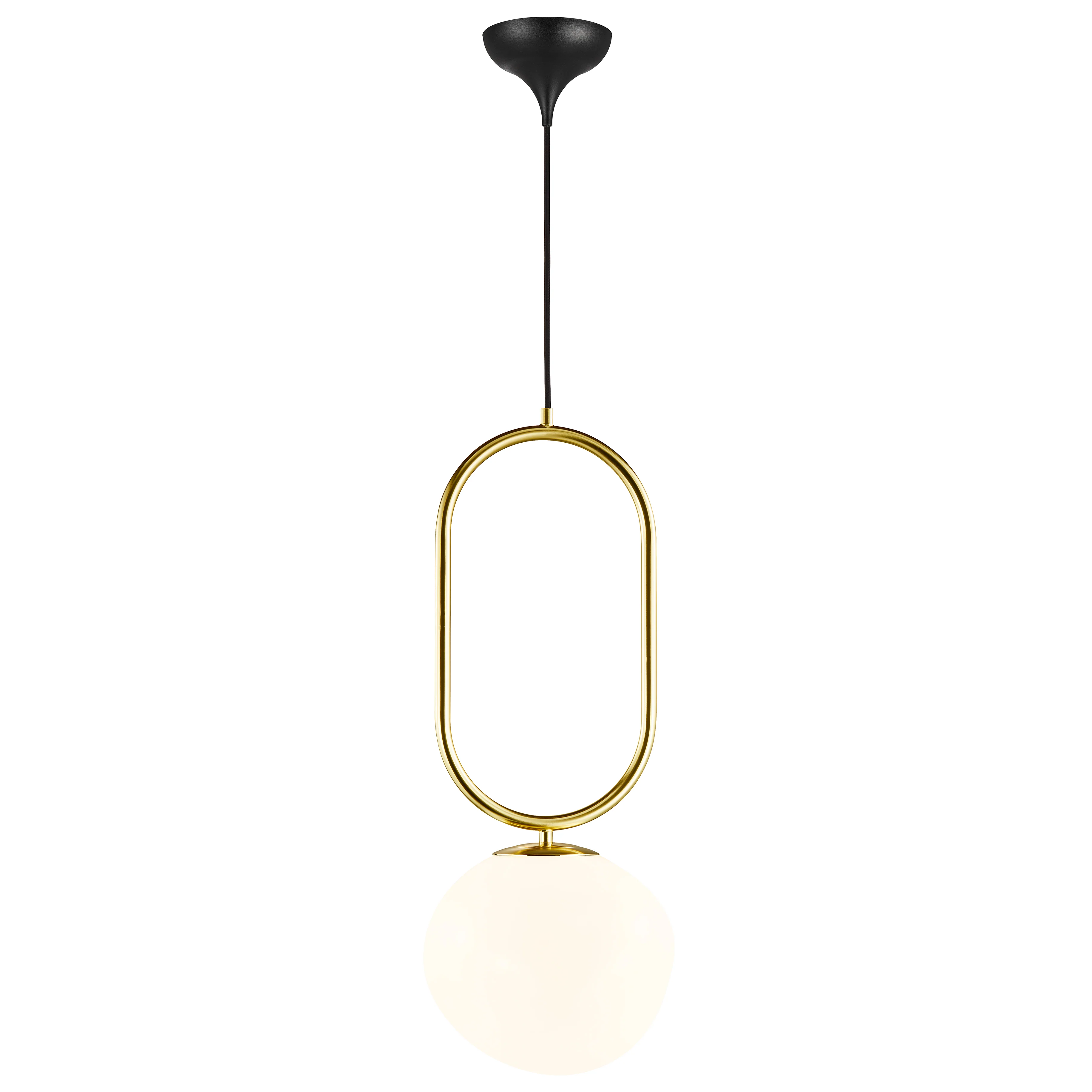 Design For The People  Shapes pendel, messing - Ø22 cm.
