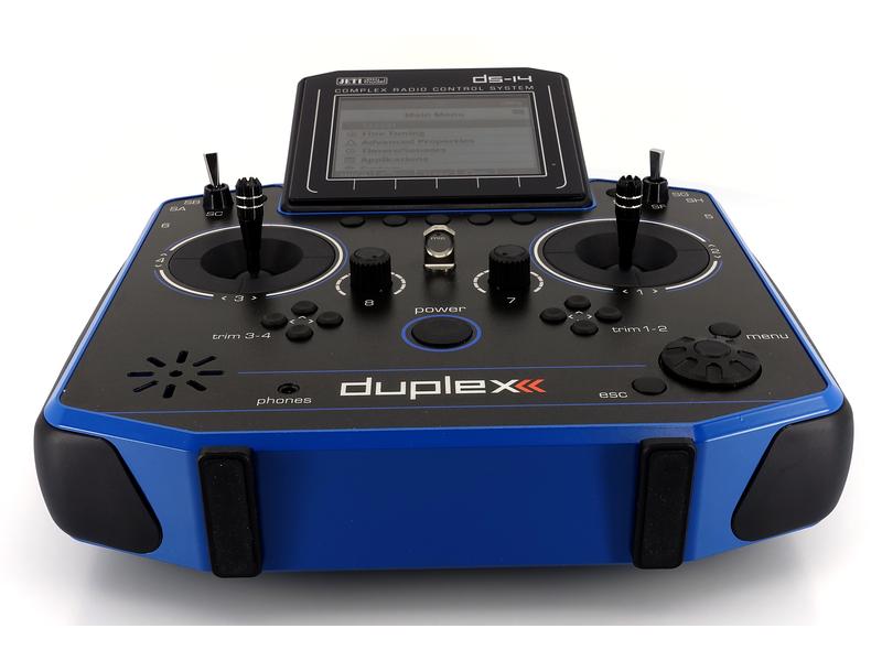 Jeti Fernsteuerung DS-14 II Multimode Blau 10-Kanal Jeti Duplex Handsender
