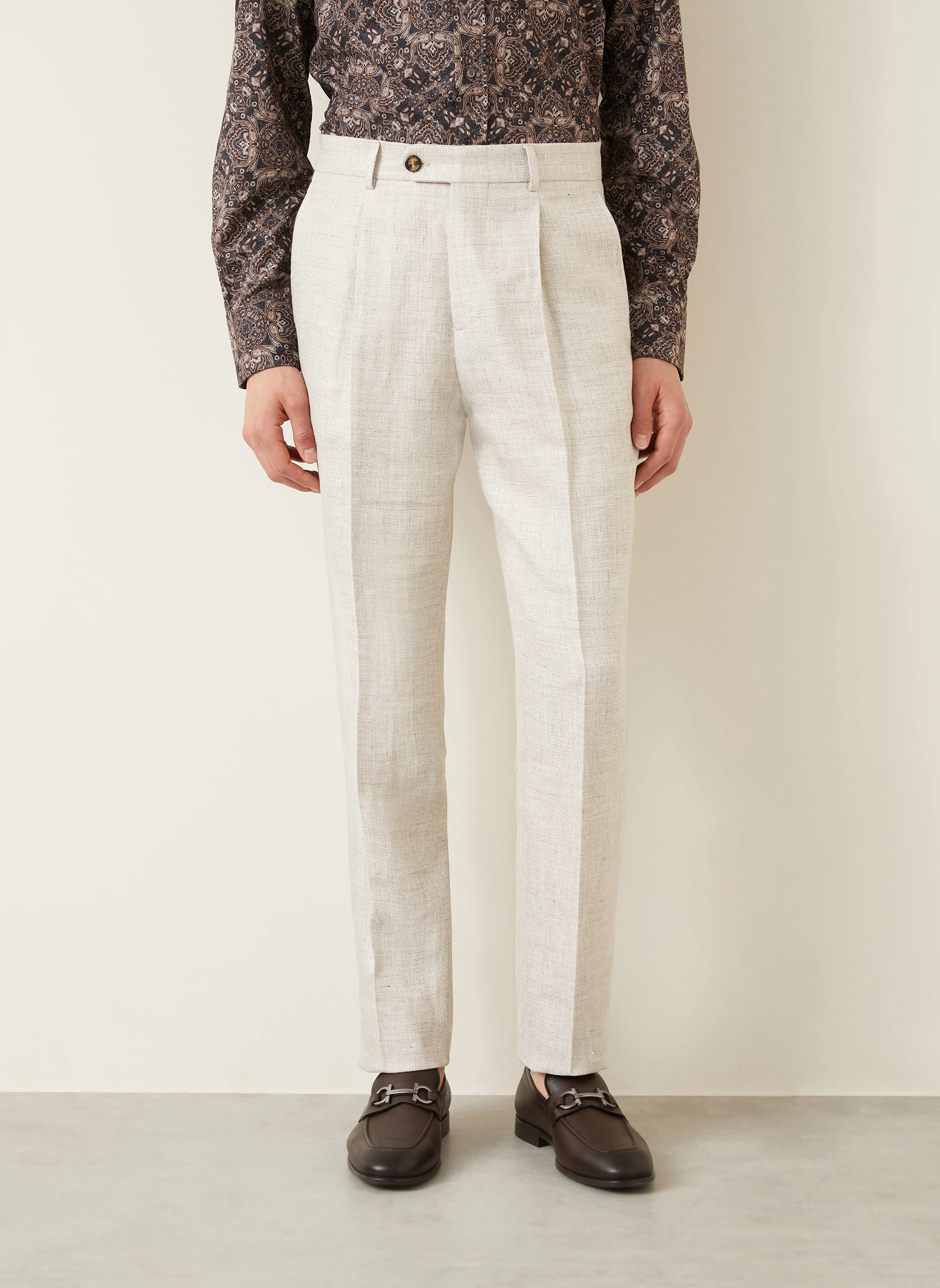 BRUNELLO CUCINELLI Anzug Slim Fit mit Leinen