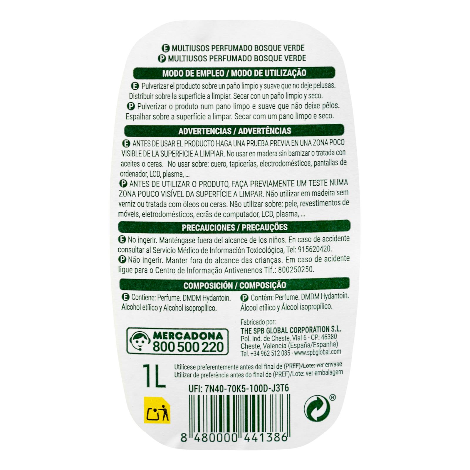 Forêt Verte Parfumée Multi-Usages