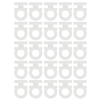 Intensions runner gordijnrail Basic wit 25 stuks