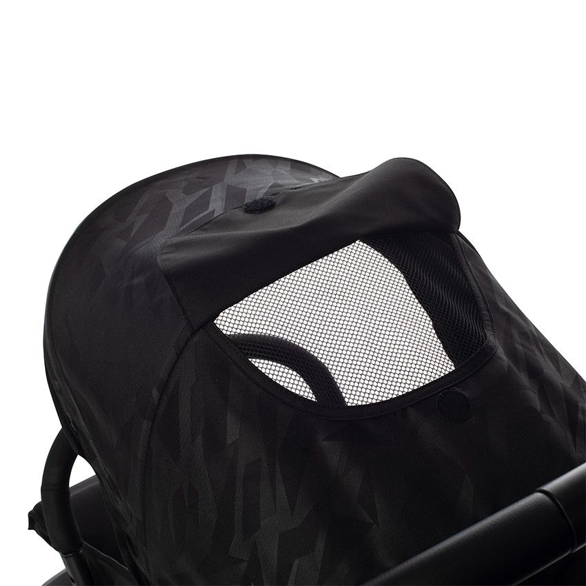 Poussette compacte Aria Basic - Noire - Ecru