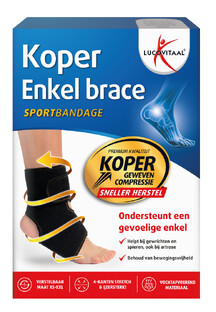 Lucovitaal Enkel Brace Koper 1ST