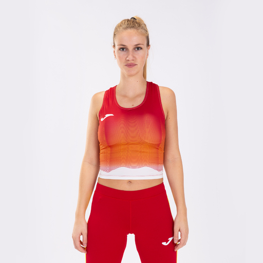 Joma Elite VII Top Vermelho Branco Amarelo