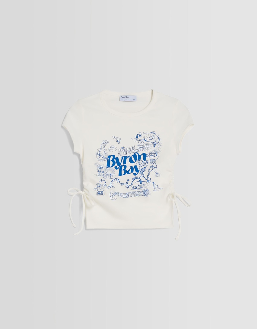 Camiseta de manga curta com estampa