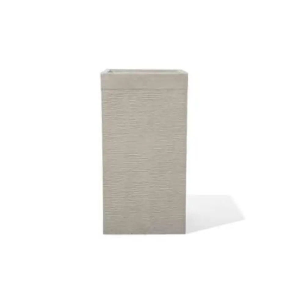 DION - Plantenbak - Lichtbeige - 40 cm - Klei-vezelmengsel