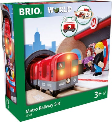 BRIO World 33513 Togbane Undergrunnssett