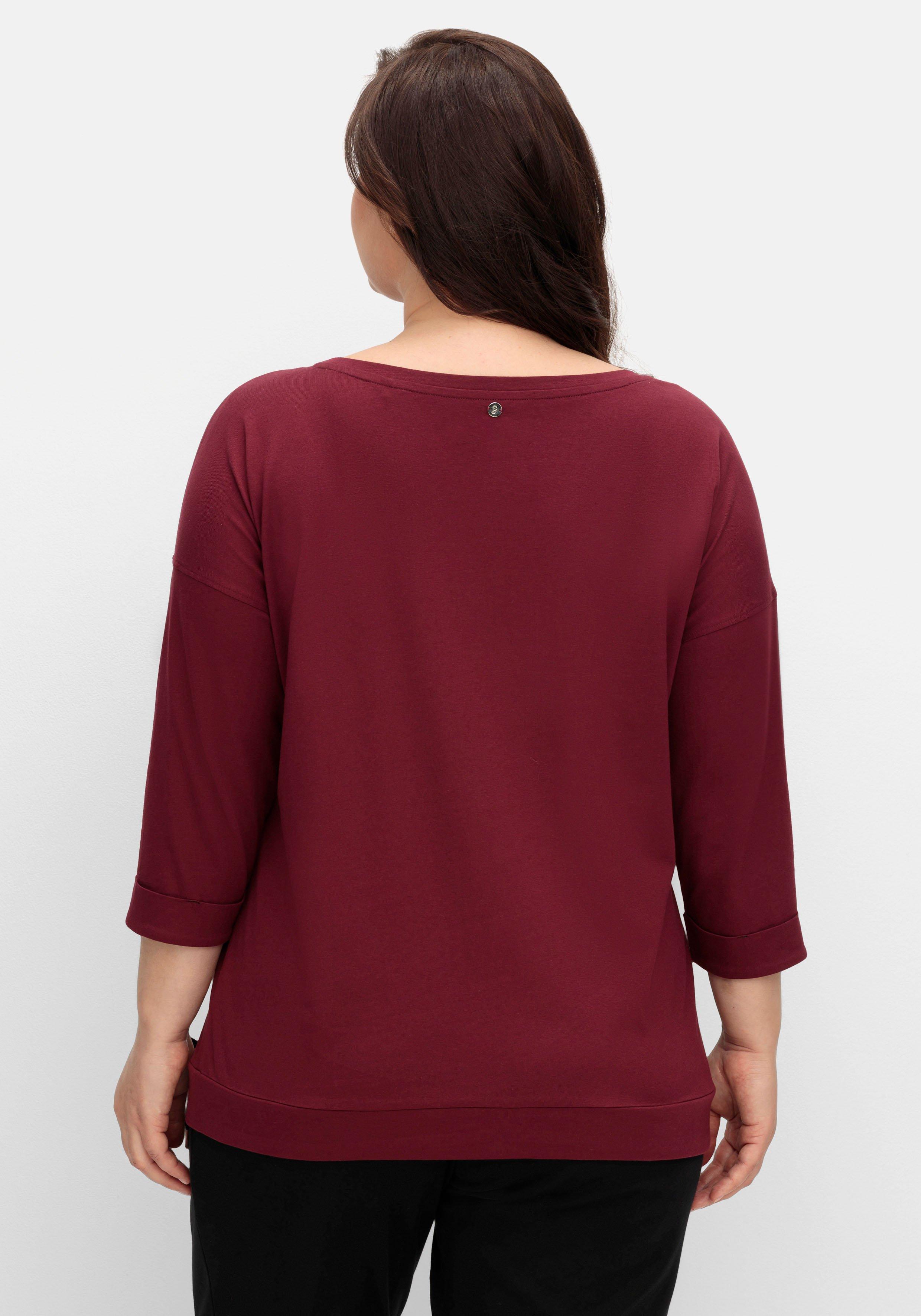 Oversized-Shirt mit Bindeband am Saum