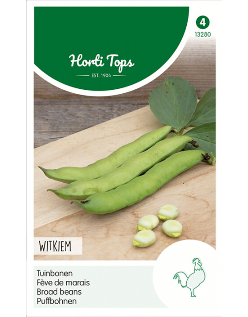 Hortitops Tuinbonen Witkiem - Groentezaden - 100 g